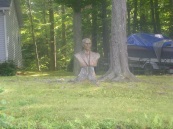 Statue in a camp